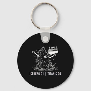 Grappige Rms Titanic Ijsberg Cruiseschip Grap Mens Sleutelhanger