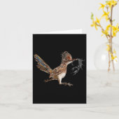 Grappige Roadrunner Scorpion Road Runner Bird Hunt Kaart (Gele Bloem)