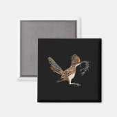 Grappige Roadrunner Scorpion Road Runner Bird Hunt Magneet (Voorkant / Achterkant)