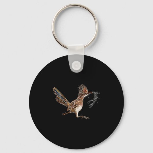 Grappige Roadrunner Scorpion Road Runner Bird Hunt Sleutelhanger (Voorkant)