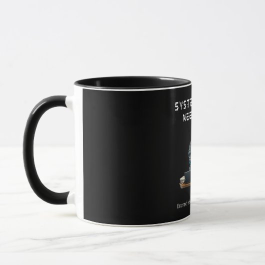 Grappige Robot Koffiemok Mok (Links)