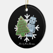 Grappige Robot Tech Support "Verwijder Uw Cookies" Keramisch Ornament (Links)