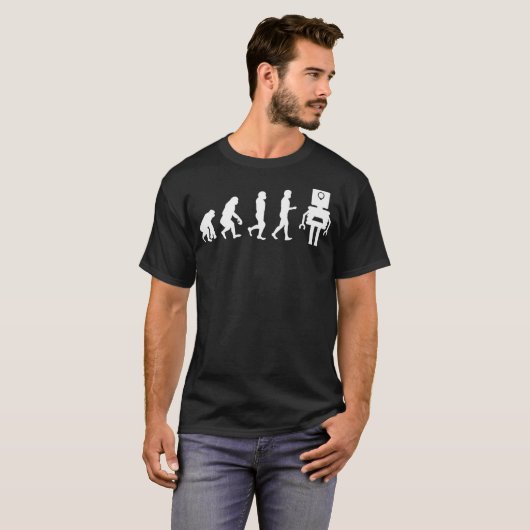 Grappige Robotic Machine Learning AI Evolution Rob T-shirt (Voorkant volledig)