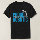 Grappige robotica ingenieur mam programmeren robot t-shirt (Design voorkant)