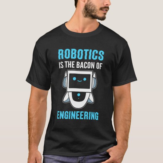 Grappige robotica robot programmeur t-shirt (Voorkant)