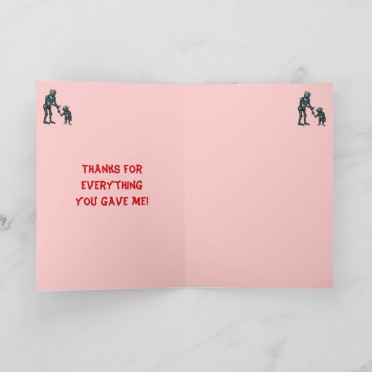 Grappige robots Happy Moederdag kaart (Binnen)