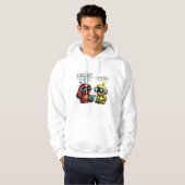 grappige robots hoodie (Voorkant volledig)