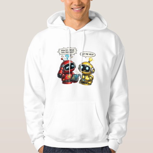 grappige robots hoodie (Voorkant)