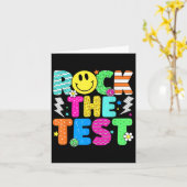Grappige Rock De Test Testdag Docent Mo Kaart (Gele Bloem)