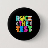 Grappige Rock De Test Testdag Docent Mo Ronde Button 5,7 Cm (Voorkant)