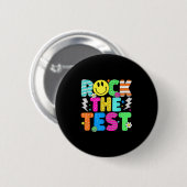 Grappige Rock De Test Testdag Docent Mo Ronde Button 5,7 Cm (Voorkant /achterkant)
