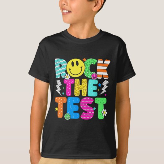 Grappige Rock De Test Testdag Docent Mo T-shirt (Voorkant)