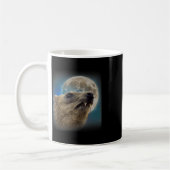 Grappige Rock Hyrax met de Maan Meme Koffiemok (Links)
