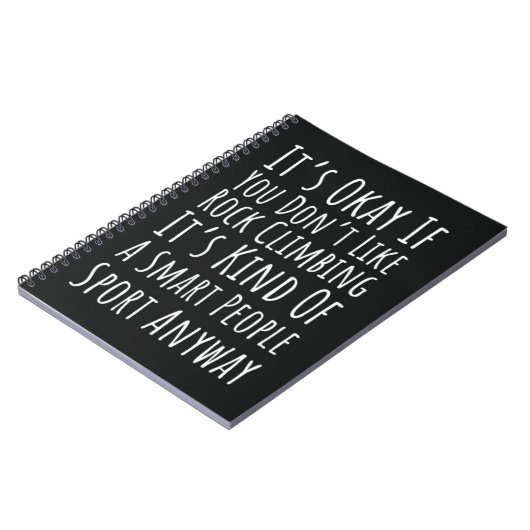 Grappige Rock Klimgeschenken Sportklimmers Notitieboek (Linkerzijde)