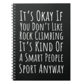 Grappige Rock Klimgeschenken Sportklimmers Notitieboek (Voorkant)