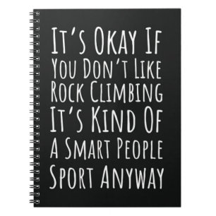 Grappige Rock Klimgeschenken Sportklimmers Notitieboek