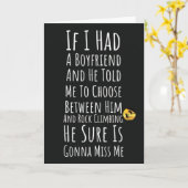 Grappige Rock Klimmen Kaarten voor Teen Girls Part (Gele Bloem)