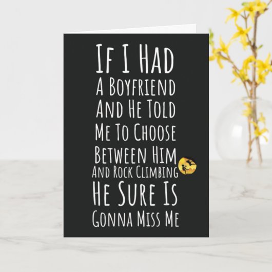 Grappige Rock Klimmen Kaarten voor Teen Girls Part (Gele Bloem)