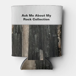 Grappige Rockhound Black White Gestreepte Rock Sci Blikjeskoeler