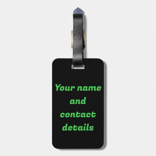 Grappige Rockstar Donkey Bagagelabel (Achterkant verticaal)