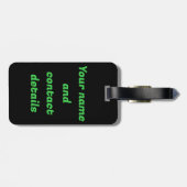 Grappige Rockstar Donkey Bagagelabel (Achterkant horizontaal)