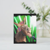 Grappige Rockstar Donkey Briefkaart (Staand voorkant)