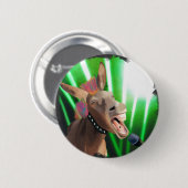 Grappige Rockstar Donkey Ronde Button 5,7 Cm (Voorkant /achterkant)