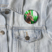 Grappige Rockstar Donkey Ronde Button 5,7 Cm (In situ)