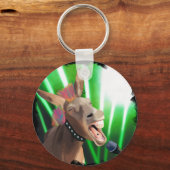 Grappige Rockstar Donkey Sleutelhanger (Achterkant)