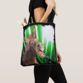 Grappige Rockstar Donkey Tote Bag (Dichtbij)