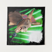 Grappige Rockstar Donkey Wandkleed (Voorkant (horizontaal))