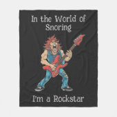 Grappige Rockstar Fleece Deken (Voorkant)