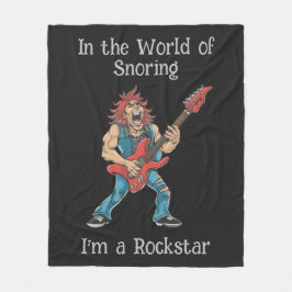 Grappige Rockstar Fleece Deken
