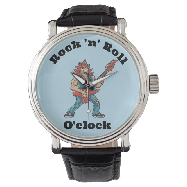 Grappige Rockstar Horloge (Voorkant)