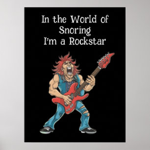 Grappige Rockstar Poster