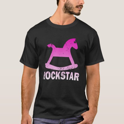 Grappige Rockstar Rocking Horse Pullover Hoodie (Voorkant)