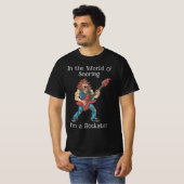 Grappige Rockstar T-shirt (Voorkant volledig)
