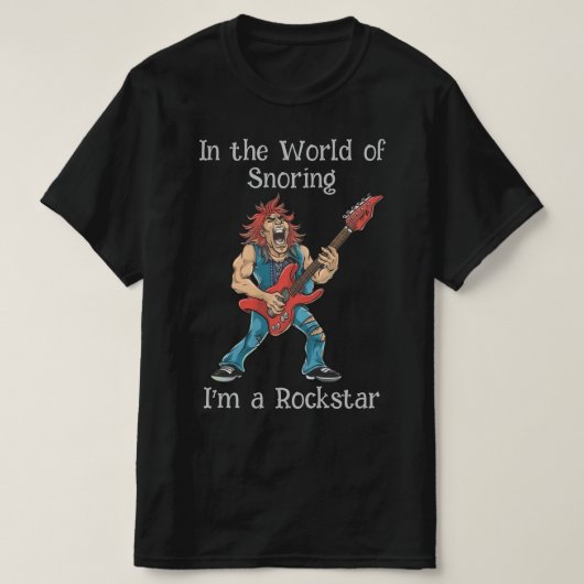 Grappige Rockstar T-shirt (Design voorkant)