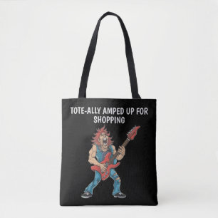 Grappige Rockstar Tote Bag