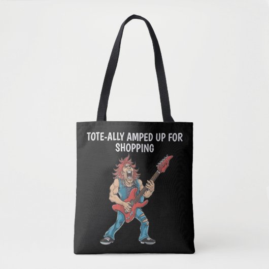 Grappige Rockstar Tote Bag (Voorkant)