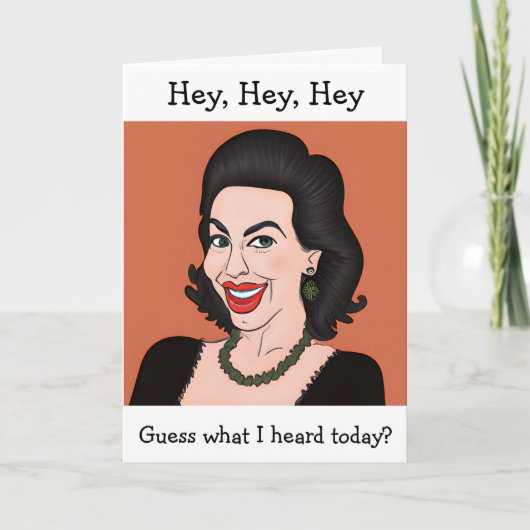 Grappige roddelvriend | Contact houden Kaart (Voorkant)