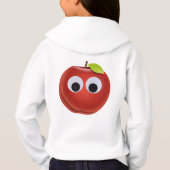 Grappige rode appel met Googly Eyes (Achterkant)