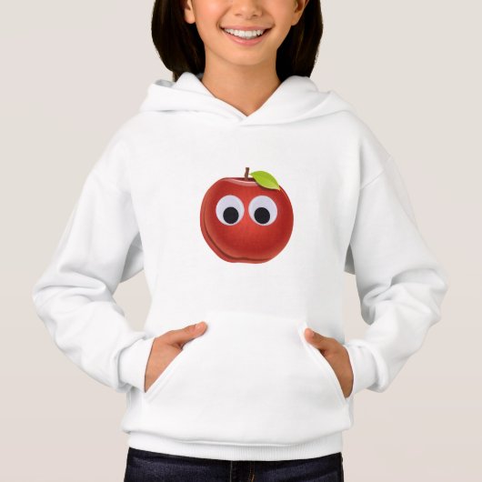 Grappige rode appel met Googly Eyes (Voorkant)