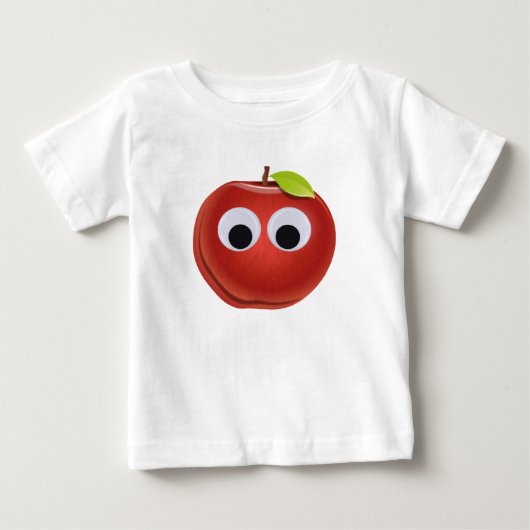Grappige rode appel met Googly Eyes (Voorkant)