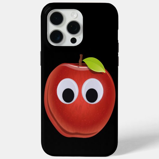 Grappige rode appel met Googly Eyes Case-Mate iPhone Case (Achterkant)