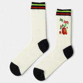 Grappige rode appels sokken (Links)