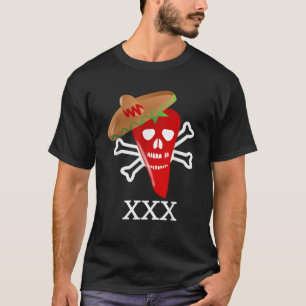 Grappige Rode Hete Chili Geest Pepper Eten Humor T-shirt