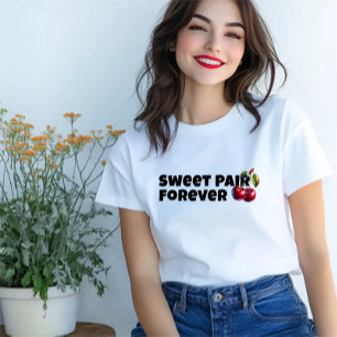 Grappige rode kersen vibe slogan moederdag Tri-Blend shirt