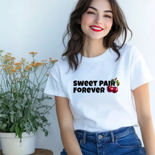 Grappige rode kersen vibe slogan moederdag Tri-Blend shirt