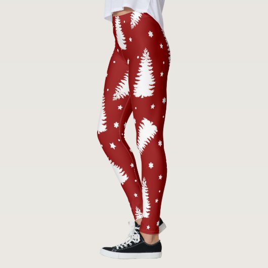 Grappige rode kerst leggings (Links)